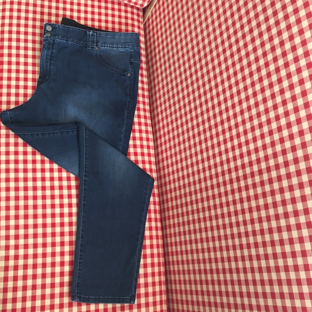 Lane Bryant tall size 26 blue jeans.